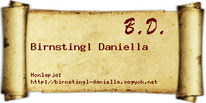 Birnstingl Daniella névjegykártya